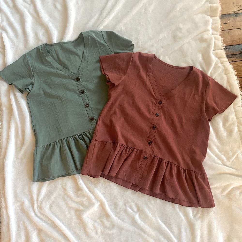 Cute Botton Tops